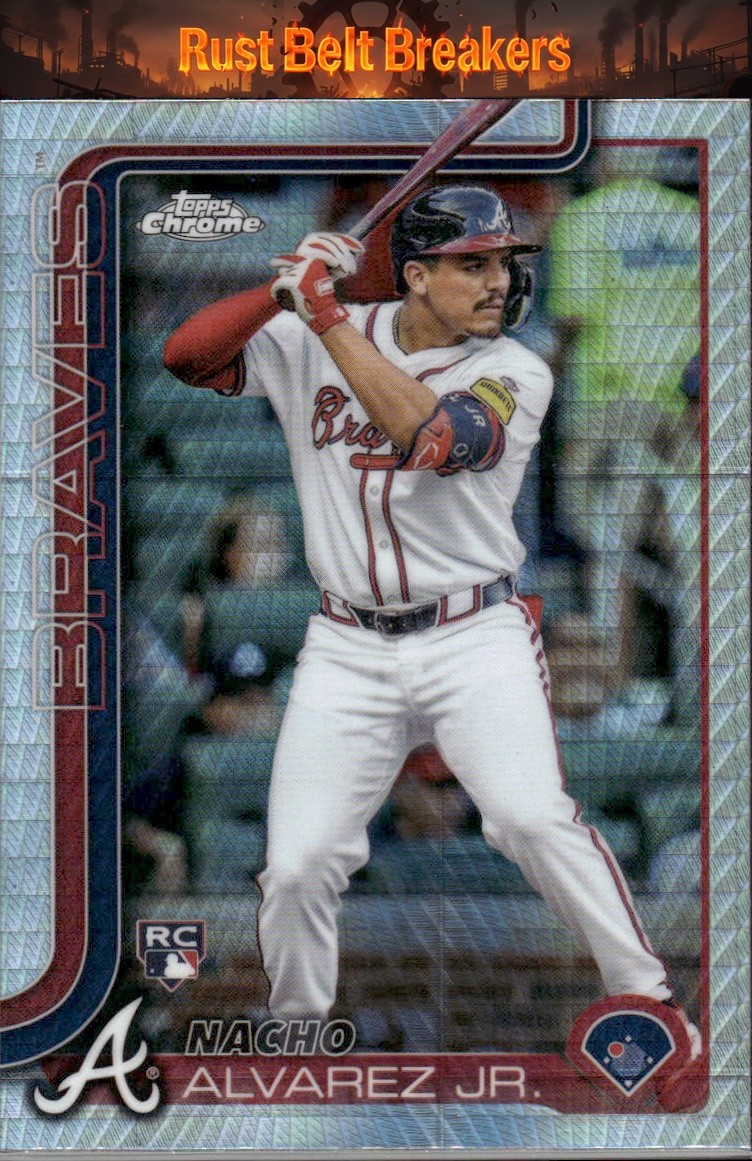 2025 Topps Chrome Nacho Alvarez Jr. #75 Prism Refractors Atlanta Braves