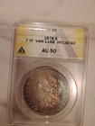 1878 7 TF VAM-116B Hitlist40 AU 50 Silver Dollar Front Toned
