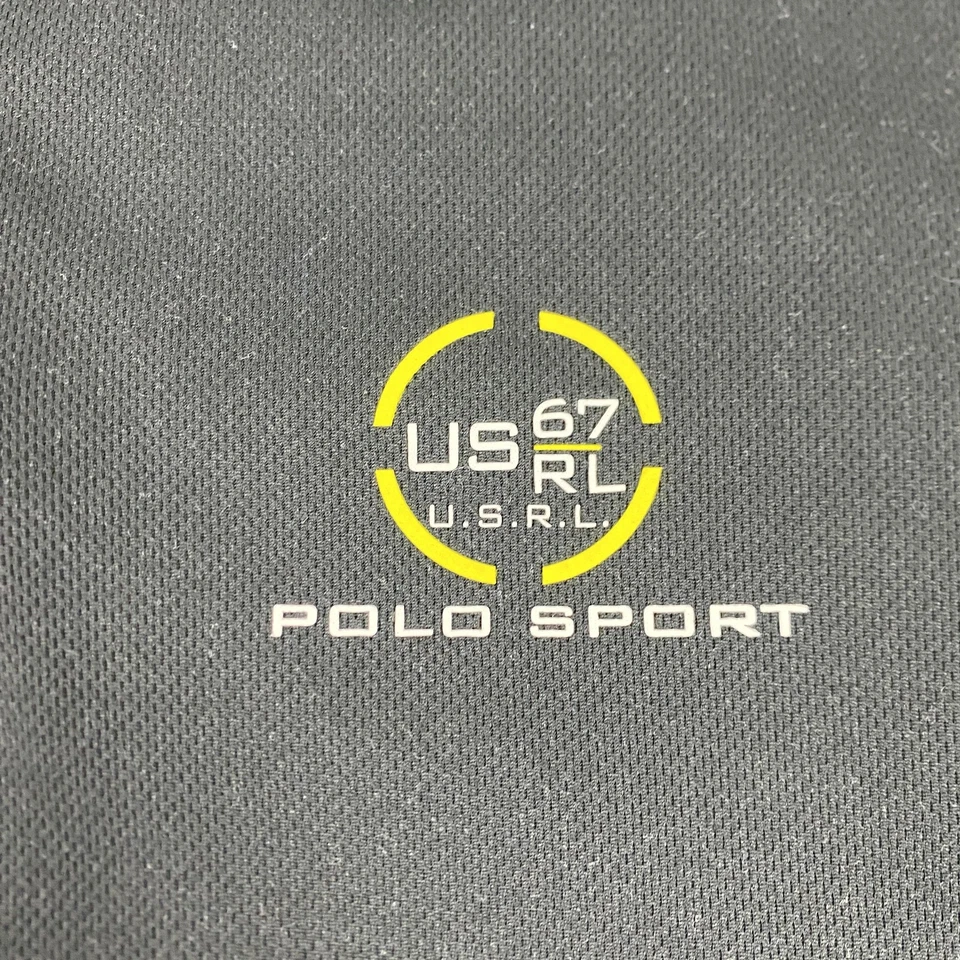 Camisa polo esportiva masculina Ralph Lauren XL 1/4 vela corrida pescoço simulado RL-67 USRL - Imagem 2 de 4