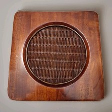 Set of 6 Teak Lenox Riverwood  Square Wood Ch...