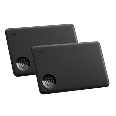 Bluetooth Tracker Tile Slim Wallet Finder Item Locator 2 Pack Black Life360 Tags