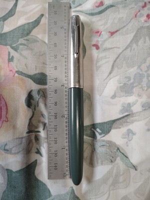 Parker 51 Special Chrome Cap, Grey Barrel Fountain Pen Fine Octanium Nib USA 