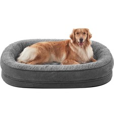 JOEJOY Orthopedic Dog Beds Large Sized Dog, XL Egg-Crate Memory Foam Pet Couc...