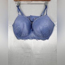 NWOT Luxe Delicate Lace Bra in Soft Blue Size 42D