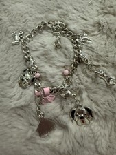 Dog Charm Pink Bracelet Unique