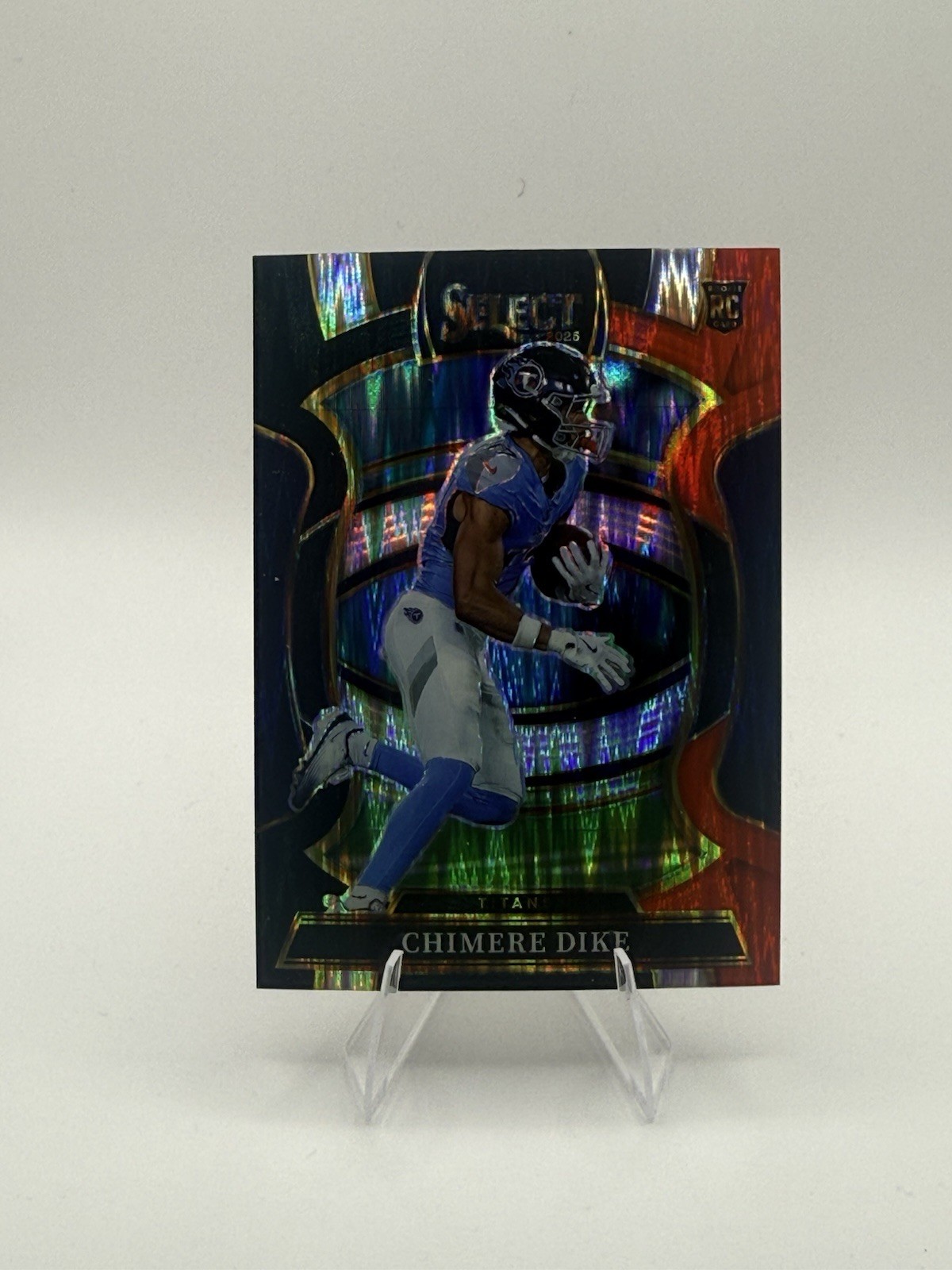 2025 Panini Select - Concourse Chimere Dike #27 Black & Red Shock Prizm (RC)