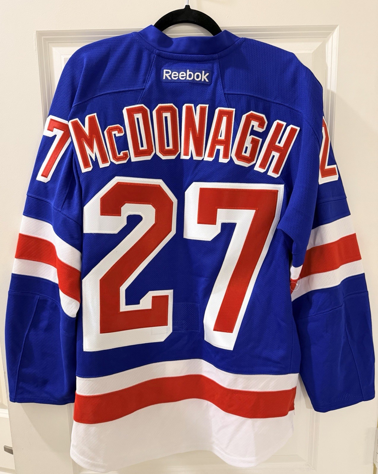 Authentic Ryan McDonagh New York Rangers Reebok Jersey w/ rare patch. Men’s 46