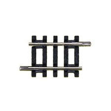 Gleisst&uuml;ck 1m, Schienenst&uuml;ck f&uuml;r Modelleisenbahn, H0, Kunststoff, grau