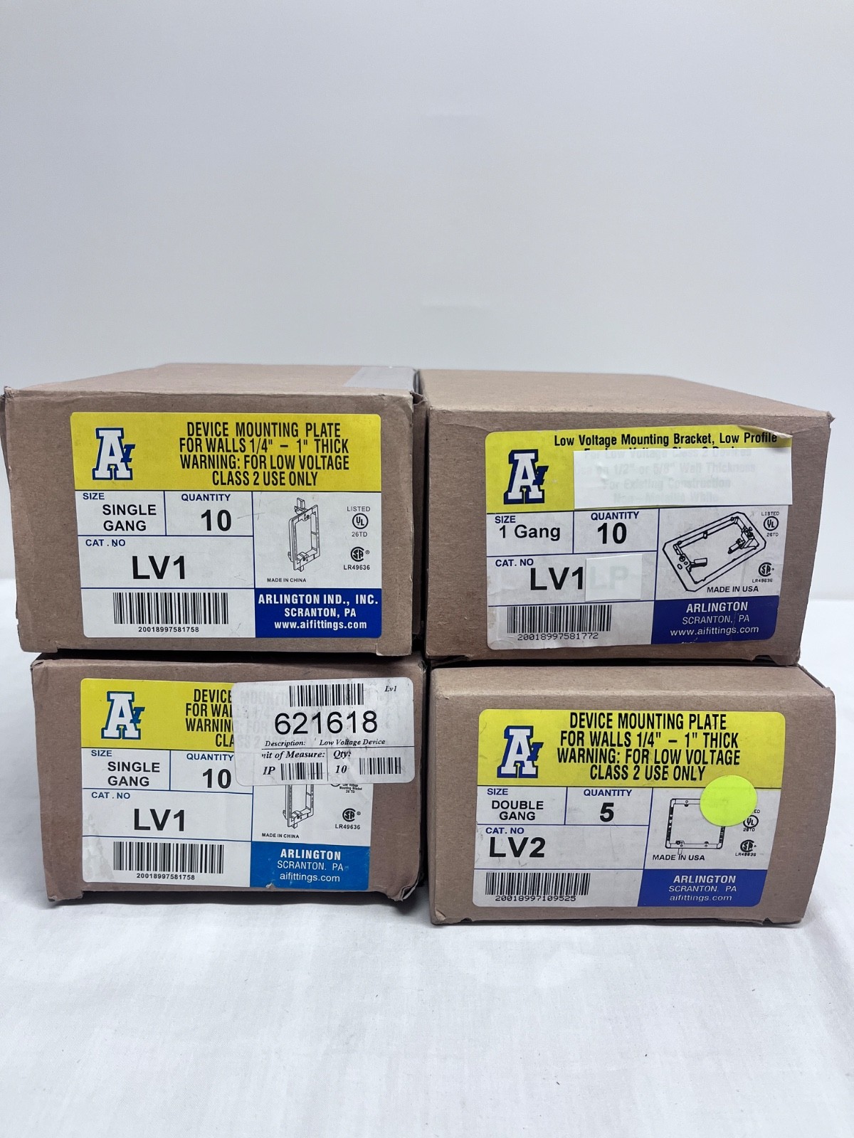 🔥Lot of (35) Arlington LV1 LV2 CAT5e Cable CAT6 RJ45 RJ11 Panduit Leviton Ideal
