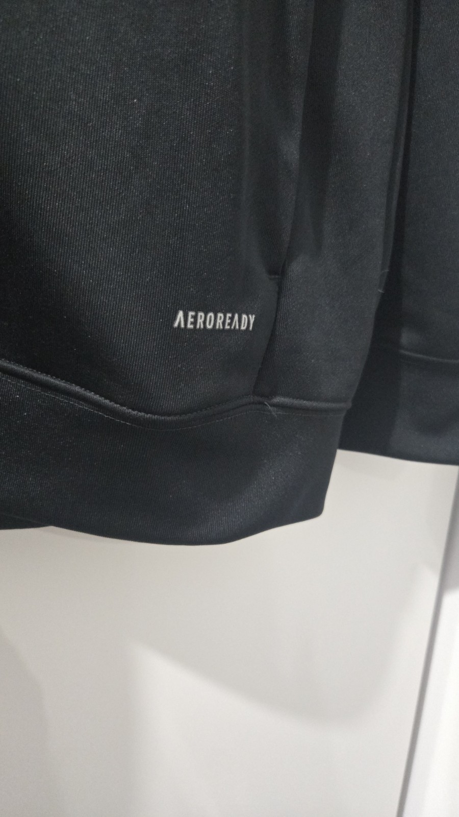Adidas Mens Black Windbreaker Jacket Size L Hooded Lightweight Coat image 4