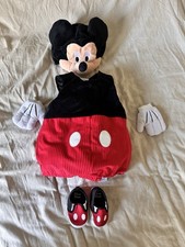 Disney Plush Mickey Mouse Costume Set Infant 3-6 Months New Without Tags