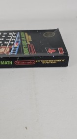 BOX ONLY - Donkey Kong Jr Math NES Nintendo - NO MANUAL OR GAME - Black Box