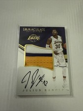 Julius Randle Patch Autograph 12/27 Game Worn Immaculate Collection