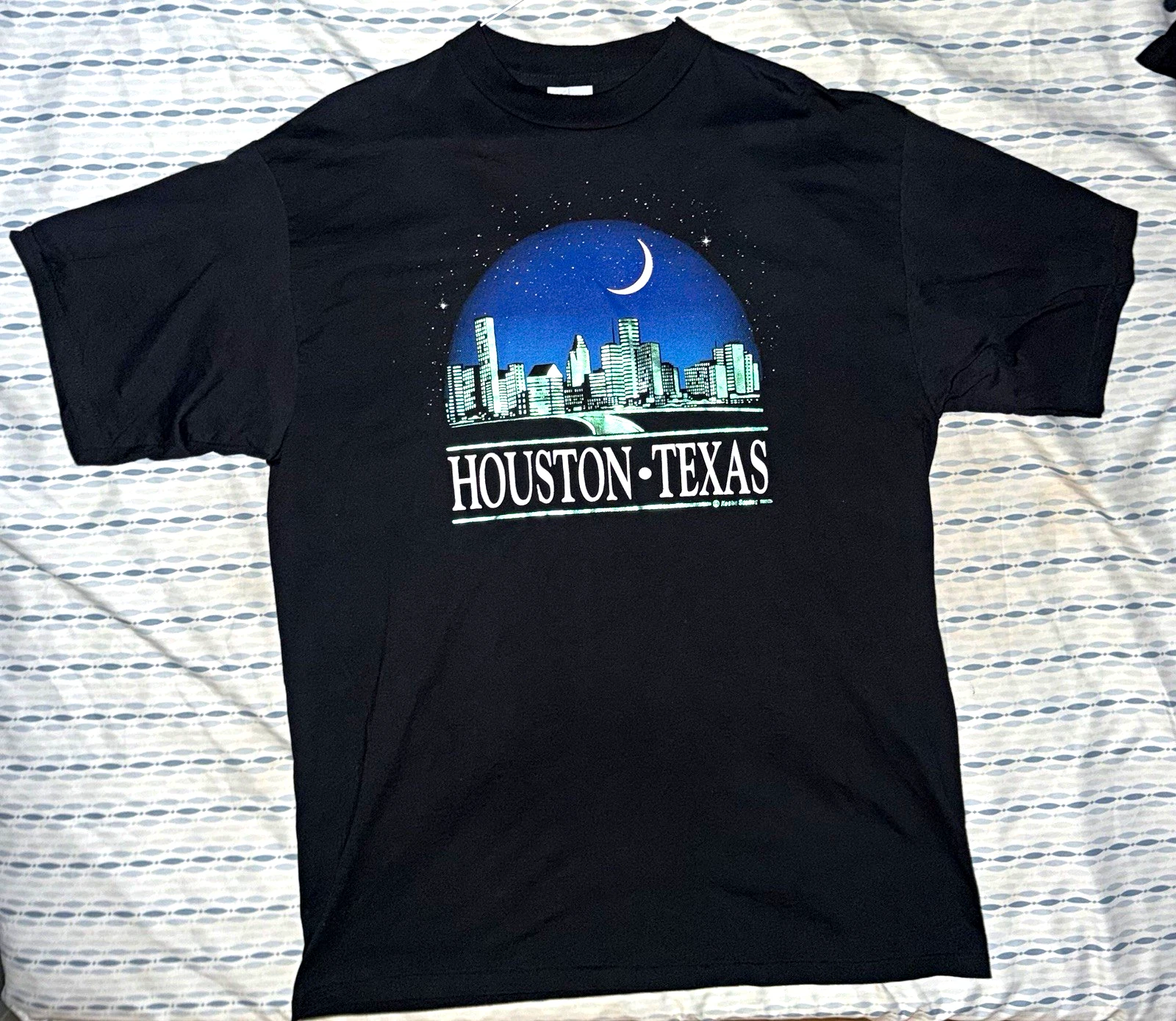Vintage Texas T Shirt Houston 1997 Astros Oilers Texans DJ Screw 90s Hip Hop - product detail image 1