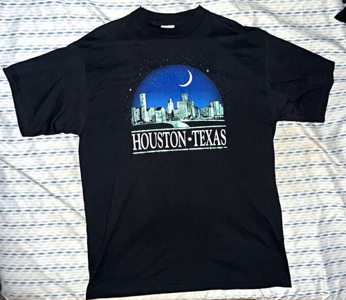 Vintage Texas T Shirt Houston 1997 Astros Oilers Texans DJ Screw 90s Hip Hop video thumbnail