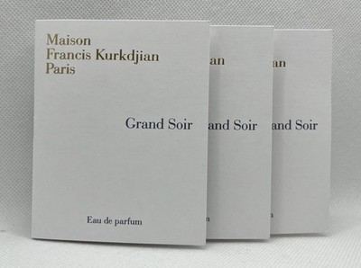 3 X Maison Francis Kurkdjian Grand Soir Eau de Parfum EDP Sample Spray 2Ml/ GS3