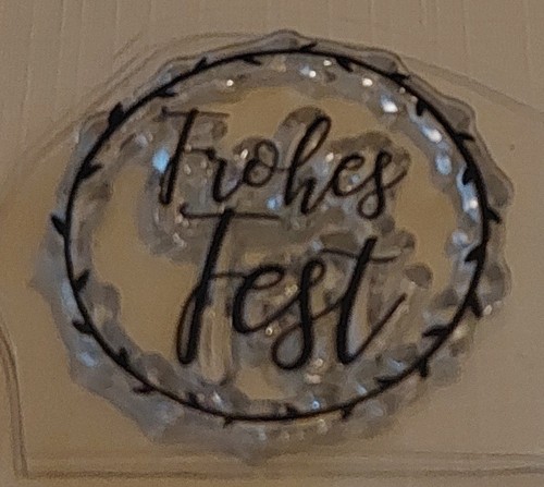 STEMPEL Silikon~ Frohes Fest Text Weihnachten - Kartengestaltung