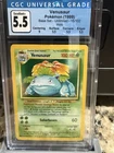 CGC 5.5 Venusaur Base Set 15/102 Holo Rare Unlimited English 1999 WotC
