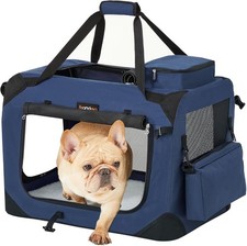 Feandrea Hundebox faltbar, Transportbox Hund, M, Hundetasche, Oxford-Gewebe,