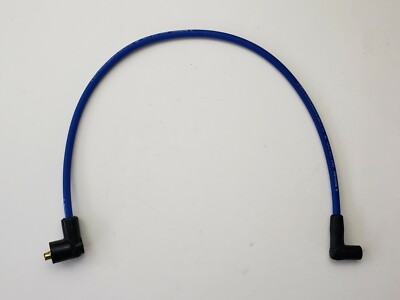 Coil Wire 26''  8mm Spiral Core-(2) 90 degree M/F Boots BLUE Packard Wire Co USA