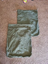 2 Pack US Army BARRACKS BAG OD Green Cotton Large Laundry Bag Military GC