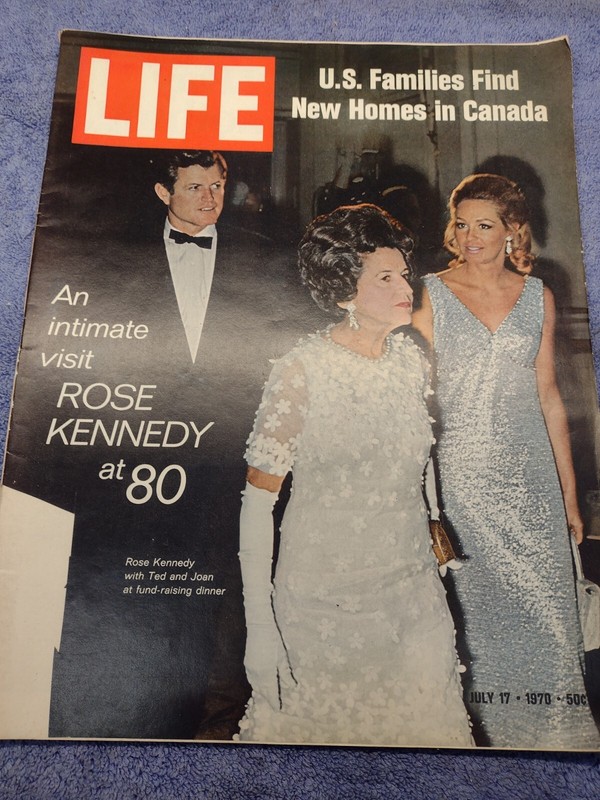 1070'S LIFE MAGAZINE, July 17 1970 Intimate Visit Rose Kennedy at 80 Ted Kennedy