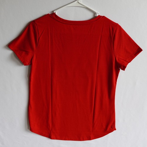 NUOVA T-shirt Disney donna Minnie Mouse USA fiocco bandiera americana orecchie logo. - Foto 5 di 5