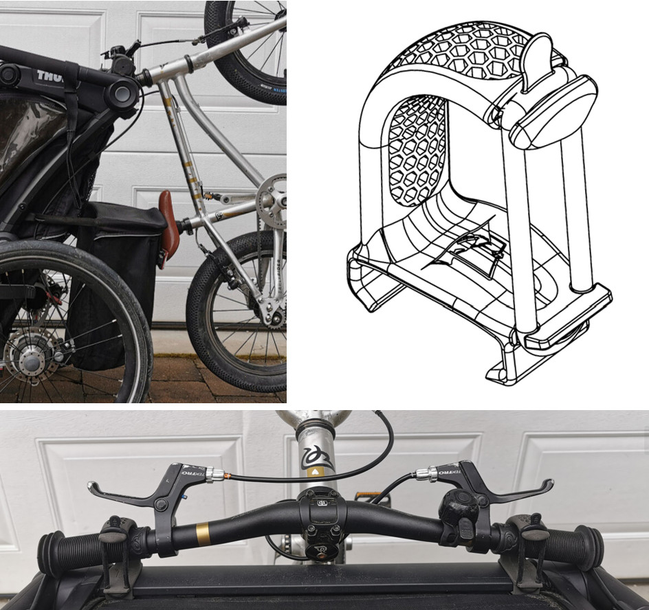 Thule Soporte Universal - Rueda, Mochila, Bolsa... Chariot Sport Cross Cab Lite