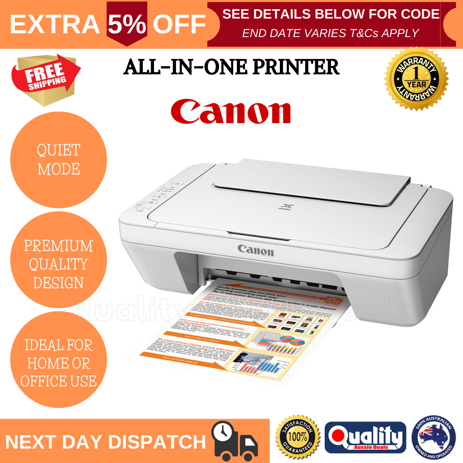 Canon Pixma MG2560 AllinOne Inkjet Printer Multifunction Home Office