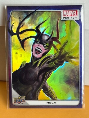 Hela  2023 UD Marvel Platinum  Purple Rainbow  #31 Nice