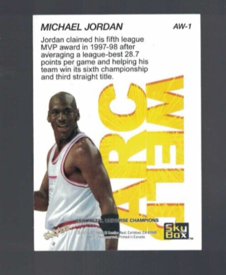 2021 Skybox Metal Universe Champions Arc Weld #AW1 Michael Jordan