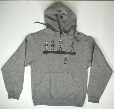 Stranger Things Sweatshirt Gray Hoodie Size S Upside Down Where is Will c.2016