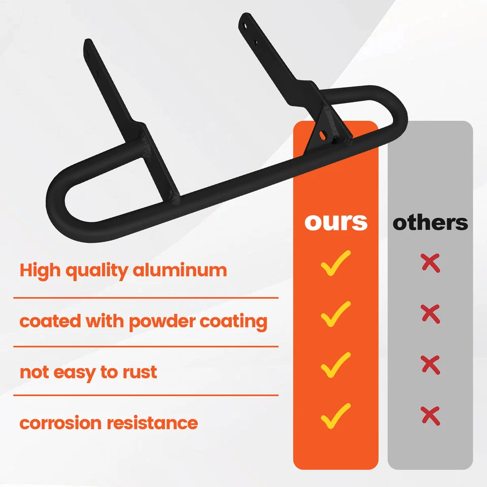 Barra de agarre ancha trasera para Yamaha Raptor 660 660R 2001-2009/Yamaha YFZ450 2004-2009 Foto 3 de 4