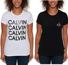 Calvin Klein Jeans Ladies Logo Soft Short Sleeve Tee T-Shirt XL XXL NWT