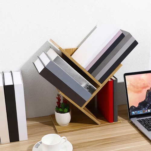 Desktop Bookcase Book Wooden Bookcase Book Storage Rack - Picture 2 of 11
