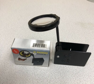 Brand New 5x Power Zoom Magnifying Loupe With Rocker Folding Arm