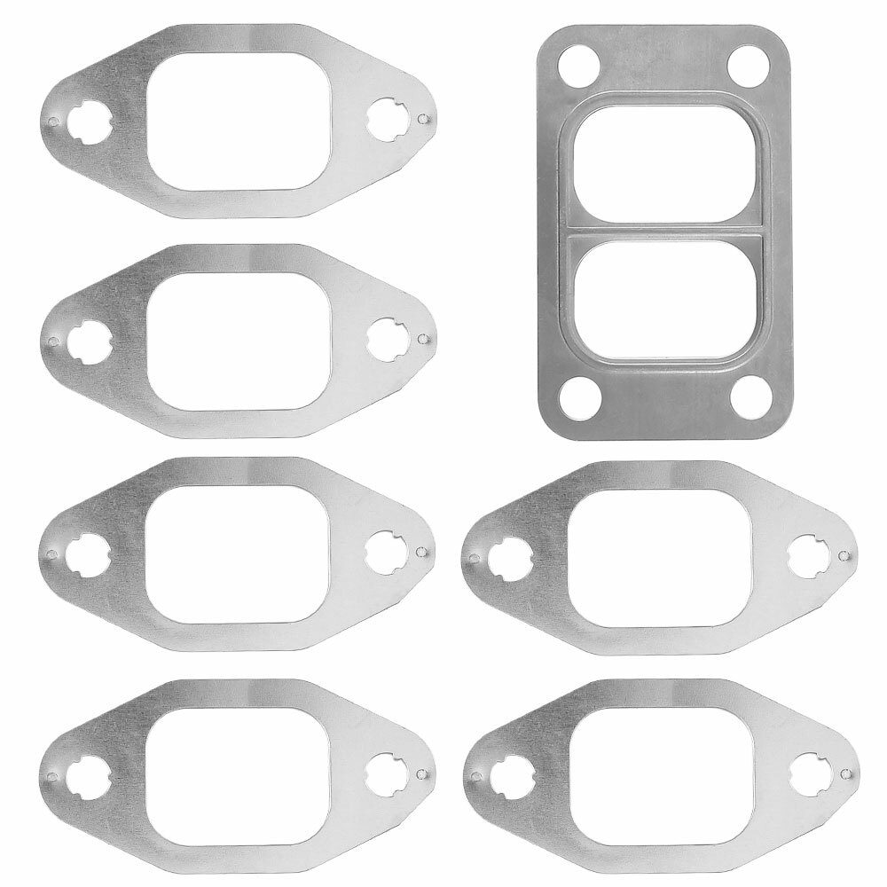 Cummins MLS Exhaust Manifold Gaskets W/ T3 Inlet Gasket Flange 8998 5.