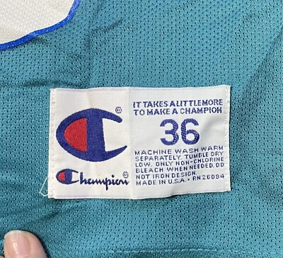 champion チャンピオン シャーロット・ホーネッツ メッシュ ジャージ Vintage Champion Charlotte Hornets Basketball Jersey #33 Mourning