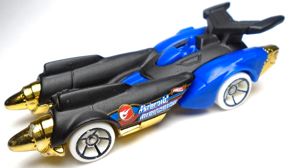 2021 HOT WHEELS OLLIE ROCKET ASTEROID INTERCEPTOR BLACK DIECAST 3" RACE CAR BLUE