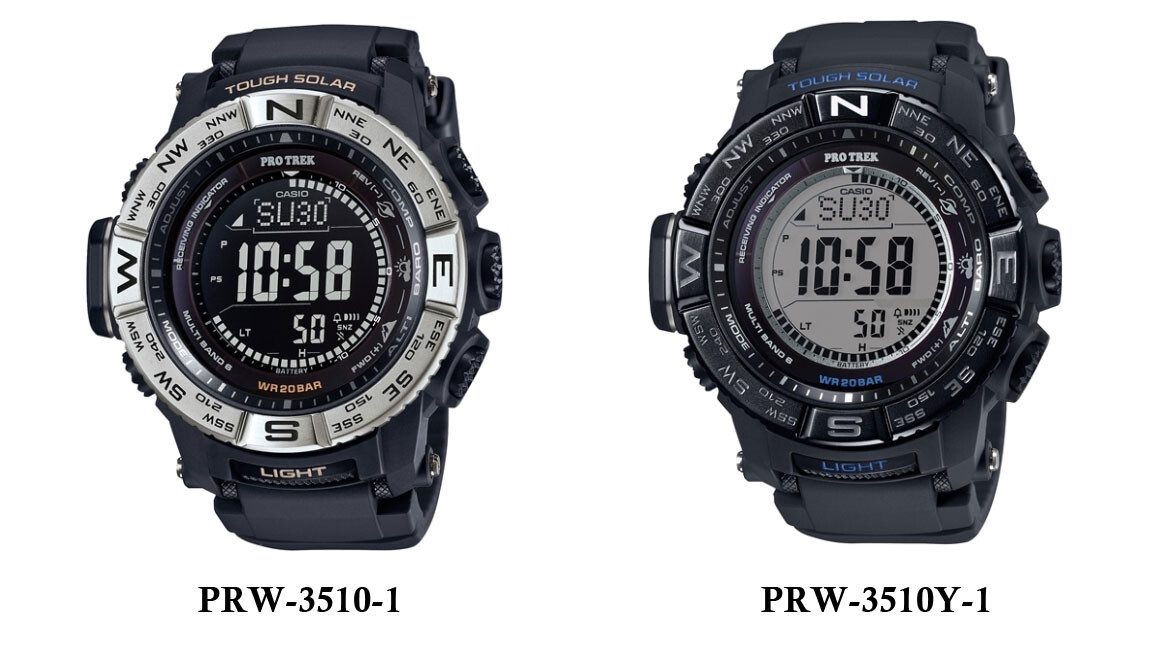 Genuine CASIO ProTrek PRW-3510-1 PRW-3510Y-1 Silicone Watch Band