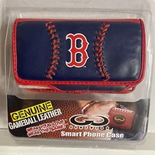 Boston Red Sox Gameball Leather Smart Phone Case For Smaller Phones Gamewear