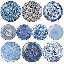 10'' Round Flat Plate 26cm Ceramic Dining Crockery Serving Tableware Dinnerware