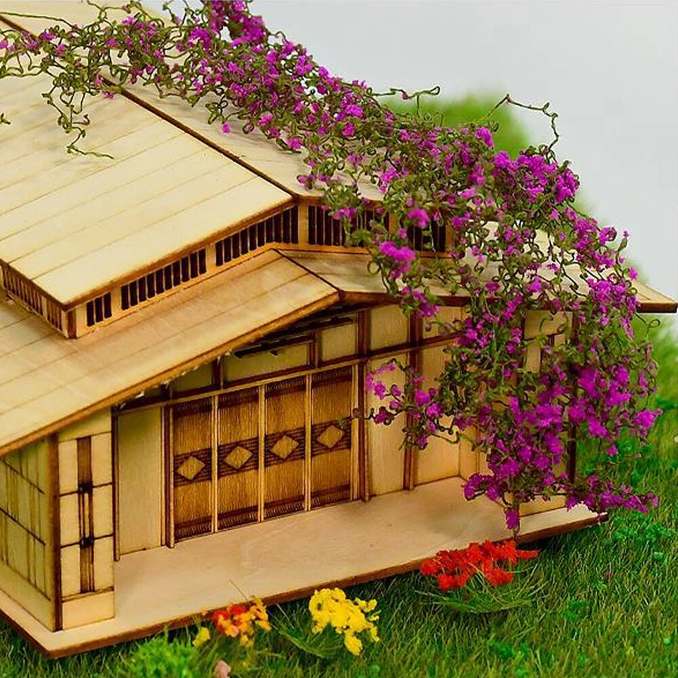 2PC Shrubs Flower Clusters Vines HO/OO Scale Miniatures Landscape Plant Scenery - Image 4 of 4