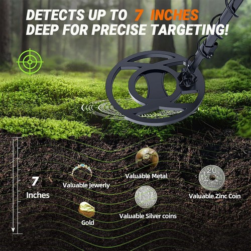 Metal Detector with 10" Coil - Customizable Modes,Perfect for Beach & Soil - Picture 8 of 12