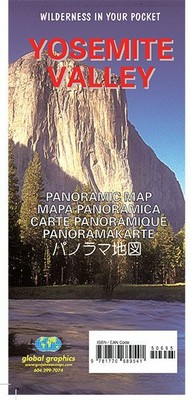 Panoramic Map of Yosemite & Yosemite Valley, California, by Global Graphics