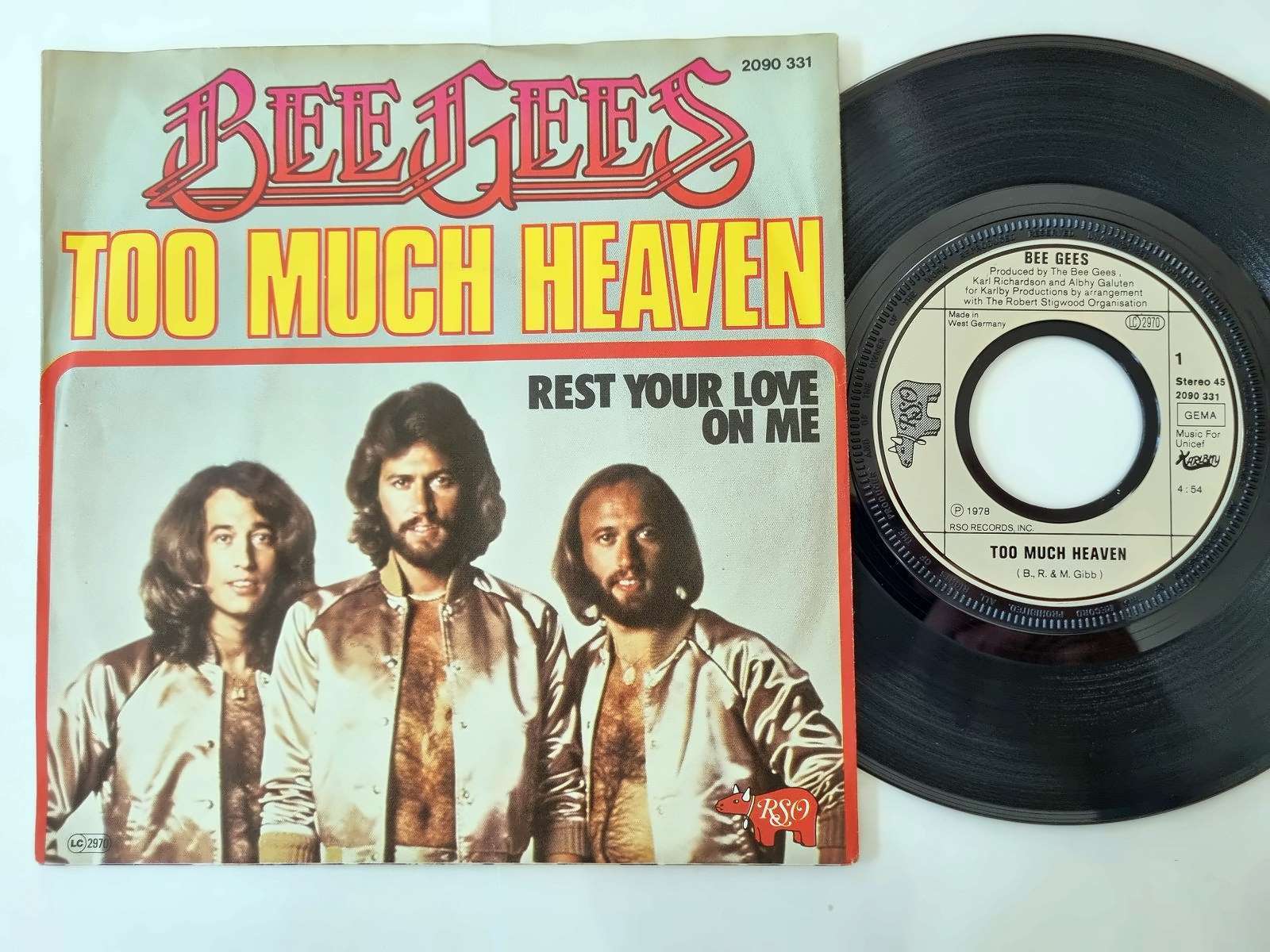 Bee Gees - Too much heaven 7'' Vinyl Germany