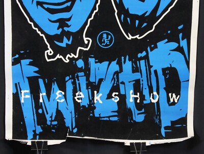 Vtg Twiztid Freakshow Blacklight Poster ICP 1794 Flocked