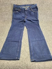 Red Kap Jeans Womens 14-34 Blue Denim Straight Leg Work Gardening NEW Vtg NOS