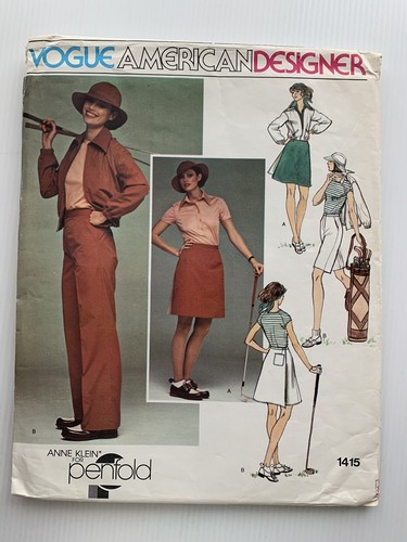 Anne Klein for Penfold Vogue Sewing Pattern 1415 Sz 10 Uncut Vintage 70’s - 第 1/3 張圖片