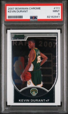 2007-08 Bowman Draft Picks & Stars - Chrome #111 Kevin Durant /2999 (RC)
